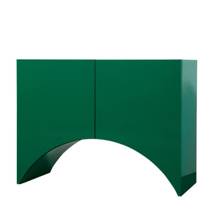 Bridges Cabinet Arch | Small in Green Gloss Lacquer