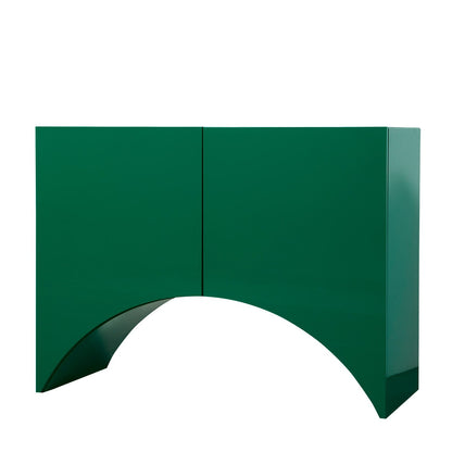 Bridges Cabinet Arch | Small in Green Gloss Lacquer