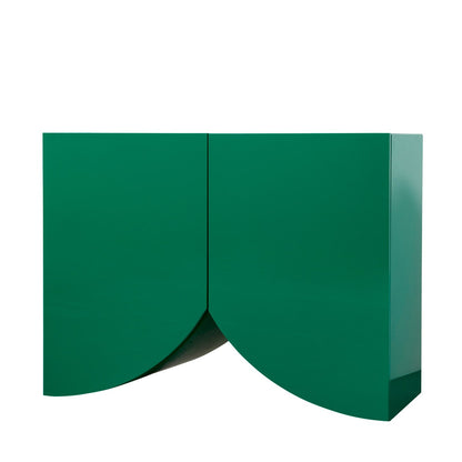 Bridges Cabinet Curtain | Small in Green Gloss Lacquer