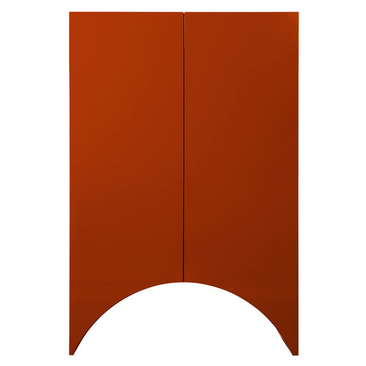 Bridges Cabinet Arch | Large in Red Gloss Lacquer