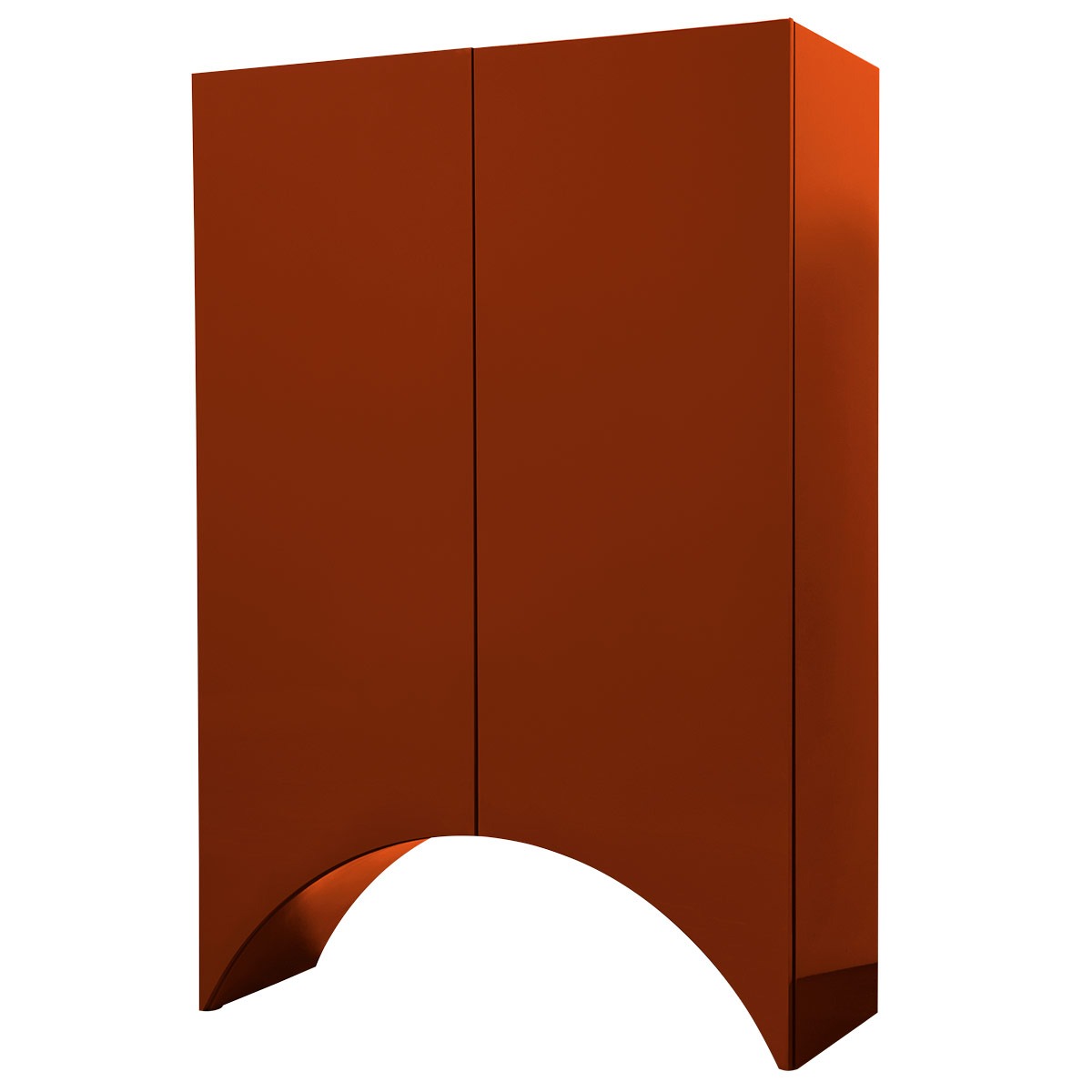 Bridges Cabinet Arch | Large in Red Gloss Lacquer