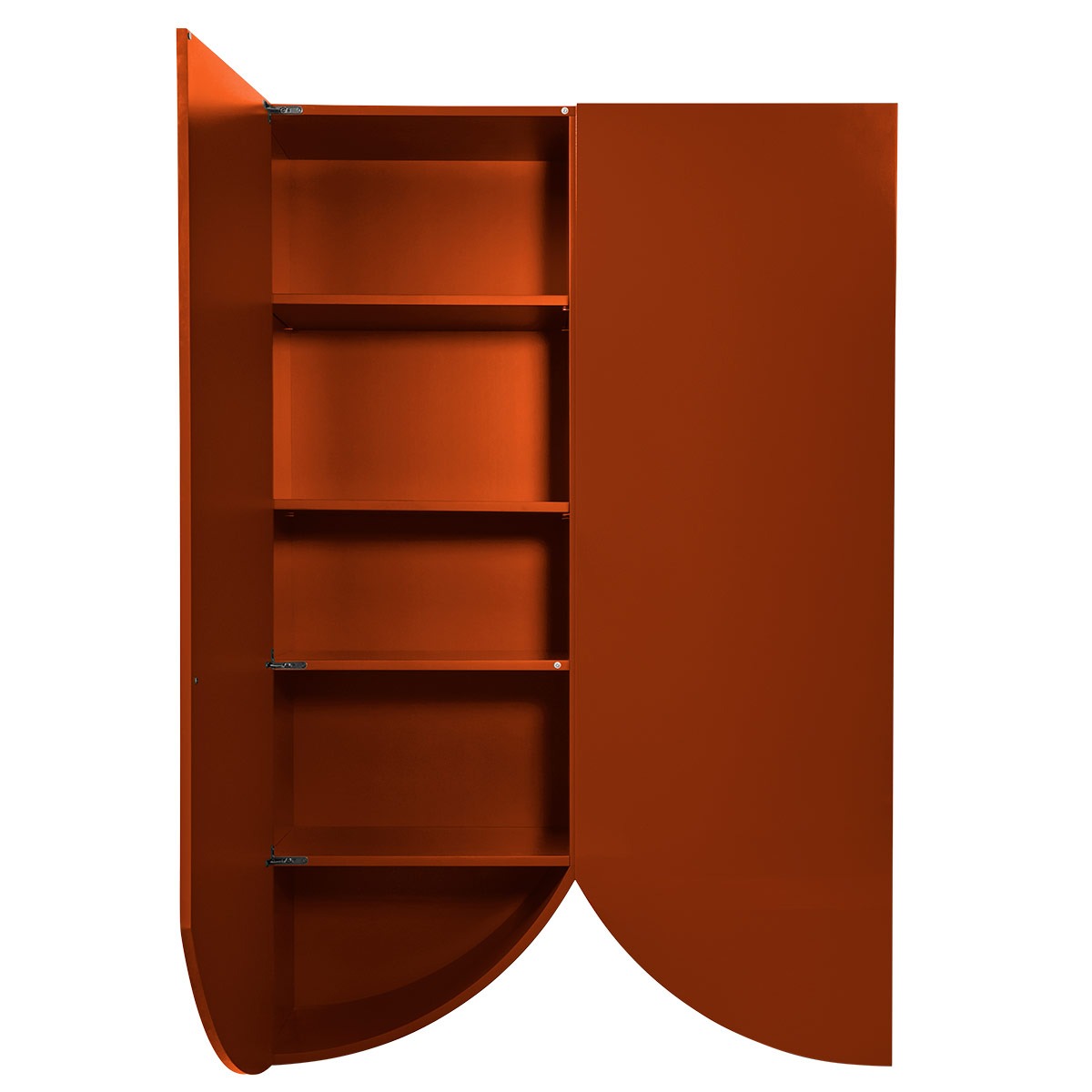 Bridges Cabinet Curtain | Large in Red Gloss Lacquer