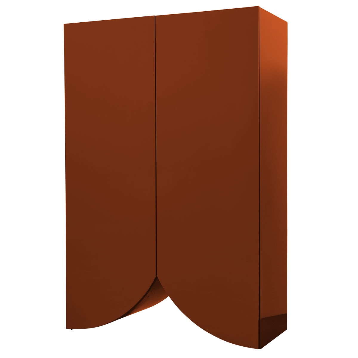 Bridges Cabinet Curtain | Large in Red Gloss Lacquer