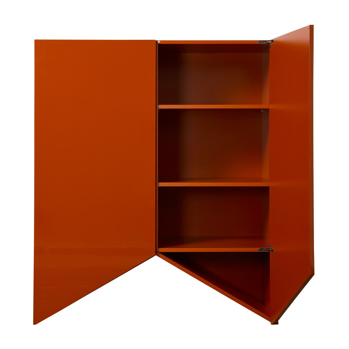 Bridges Cabinet Triangle | Medium in Red Gloss Lacquer