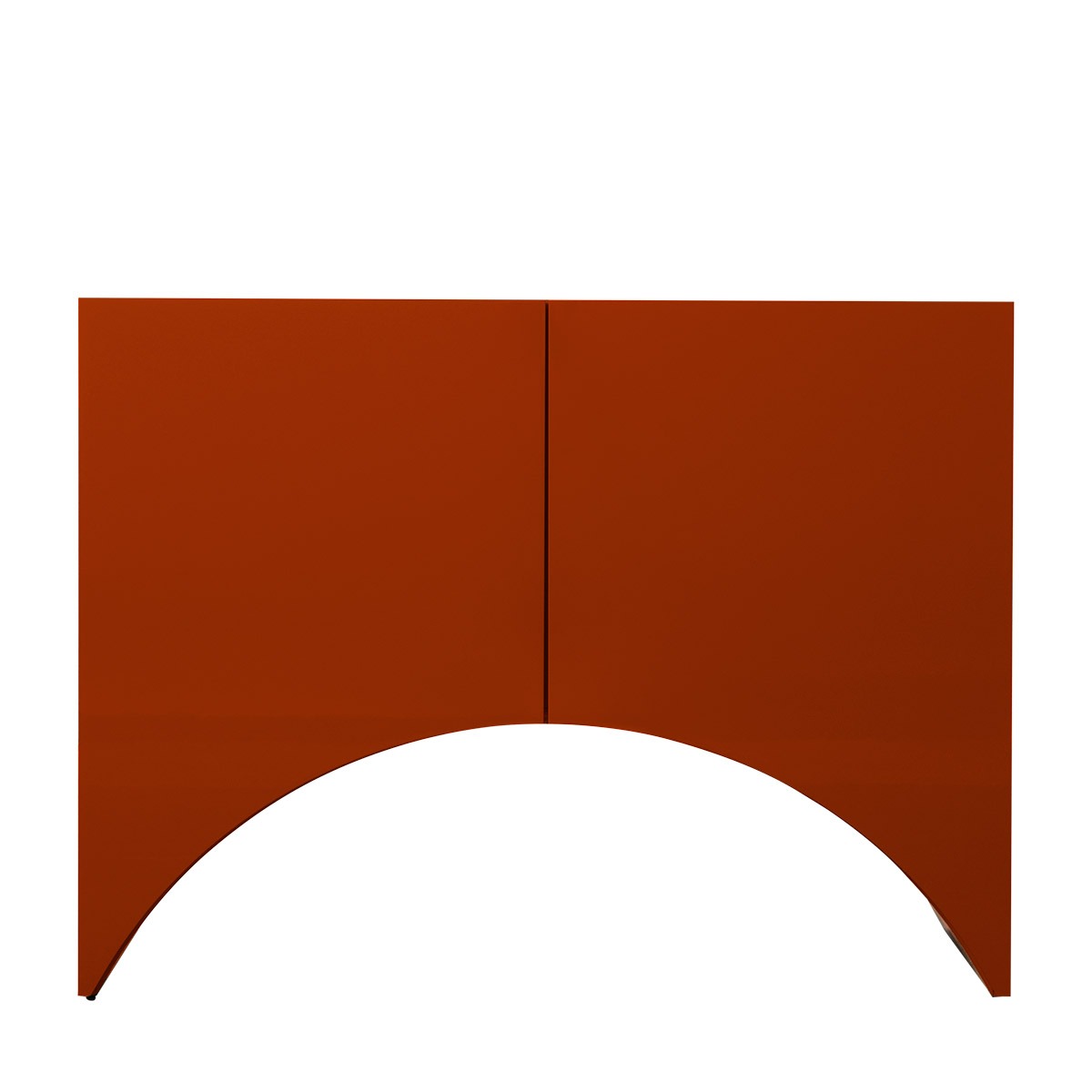 Bridges Cabinet Arch | Small in Red Gloss Lacquer