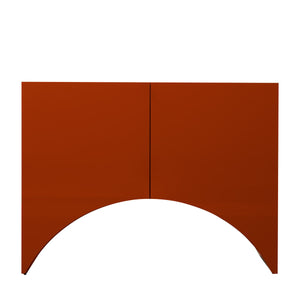 Bridges Cabinet Arch | Small in Red Gloss Lacquer