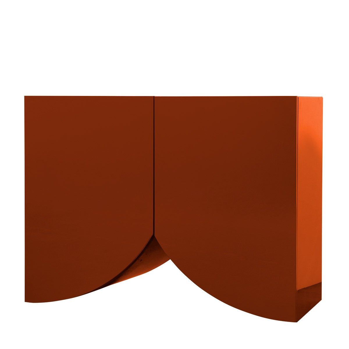 Bridges Cabinet Curtain | Small in Red Gloss Lacquer