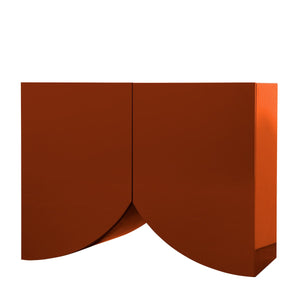 Bridges Cabinet Curtain | Small in Red Gloss Lacquer
