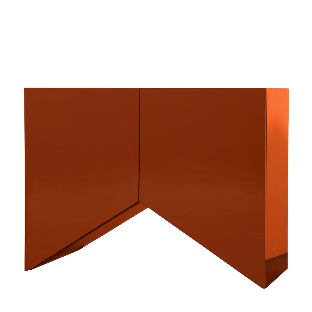 Bridges Cabinet Triangle | Small in Red Gloss Lacquer