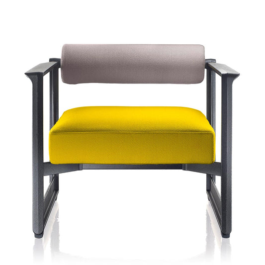 Brut Lounge Chair | Pale Grey Divina Melange 120 Seat and Back