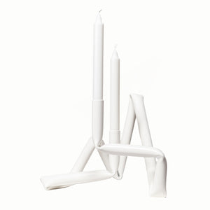 Bucatini Candle Holder | White