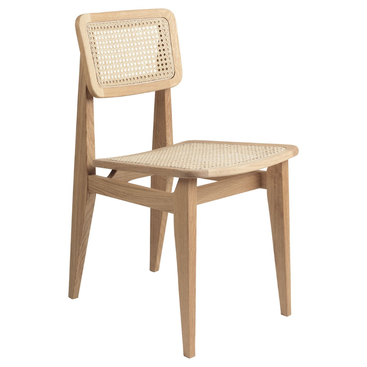C-Chair French Cane | Oiled Natural Oak Frame
