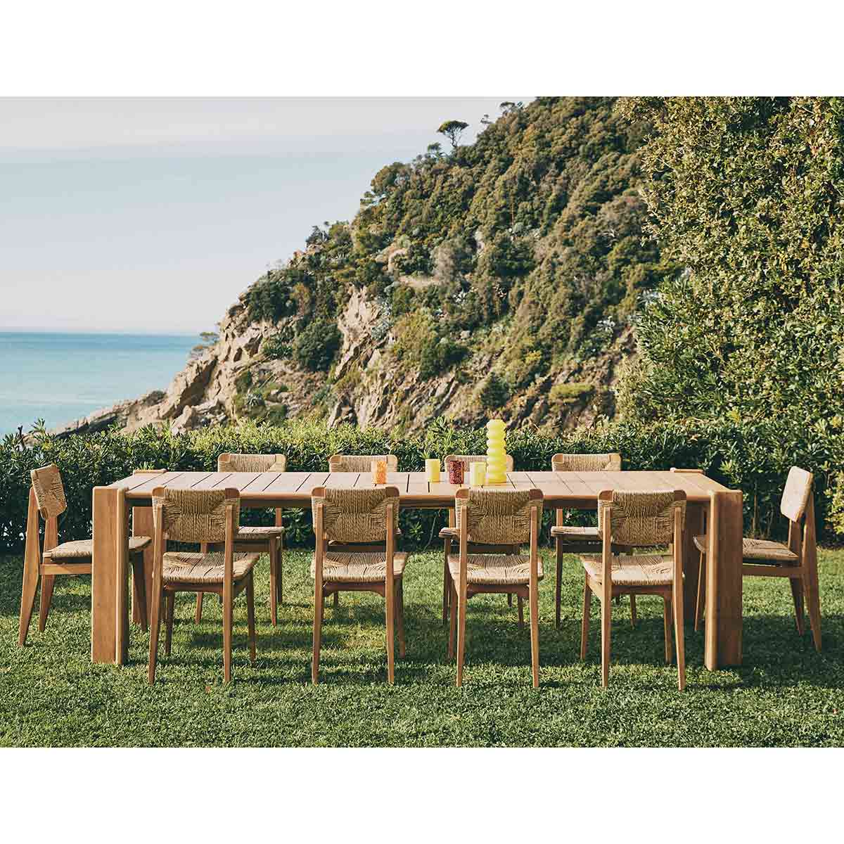 C-Chair Outdoor Dining Chair | Woven Polyethelene Cord