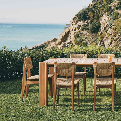C-Chair Outdoor Dining Chair | Woven Polyethelene Cord