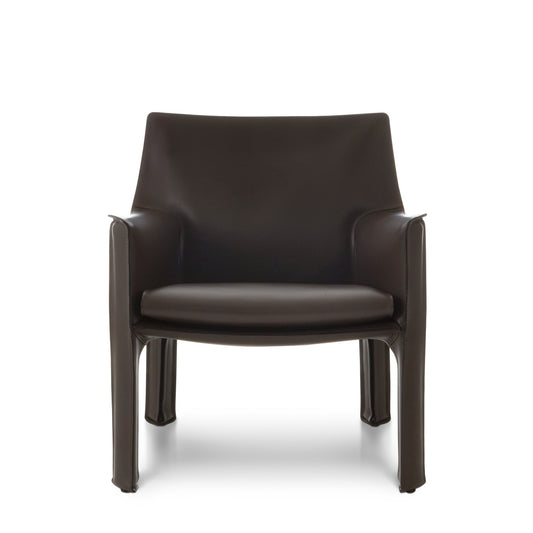Cab 413 Arm Chair | Brown Hide