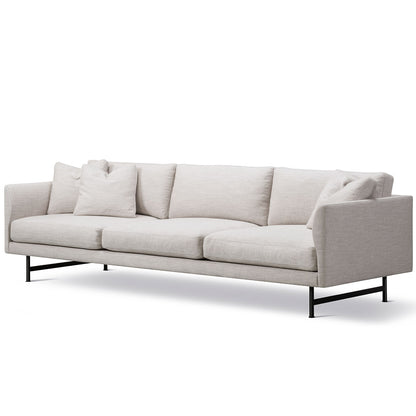 Calmo 3 Seat Sofa | Pearl Grey Ruskin 10 Upholstery