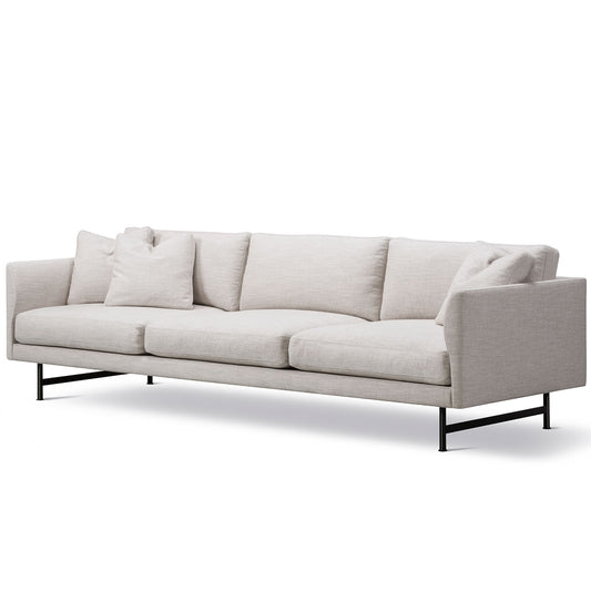 Calmo 3 Seat Sofa | Pearl Grey Ruskin 10 Upholstery