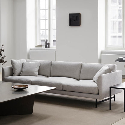 Calmo 3 Seat Sofa | Pearl Grey Ruskin 10 Upholstery