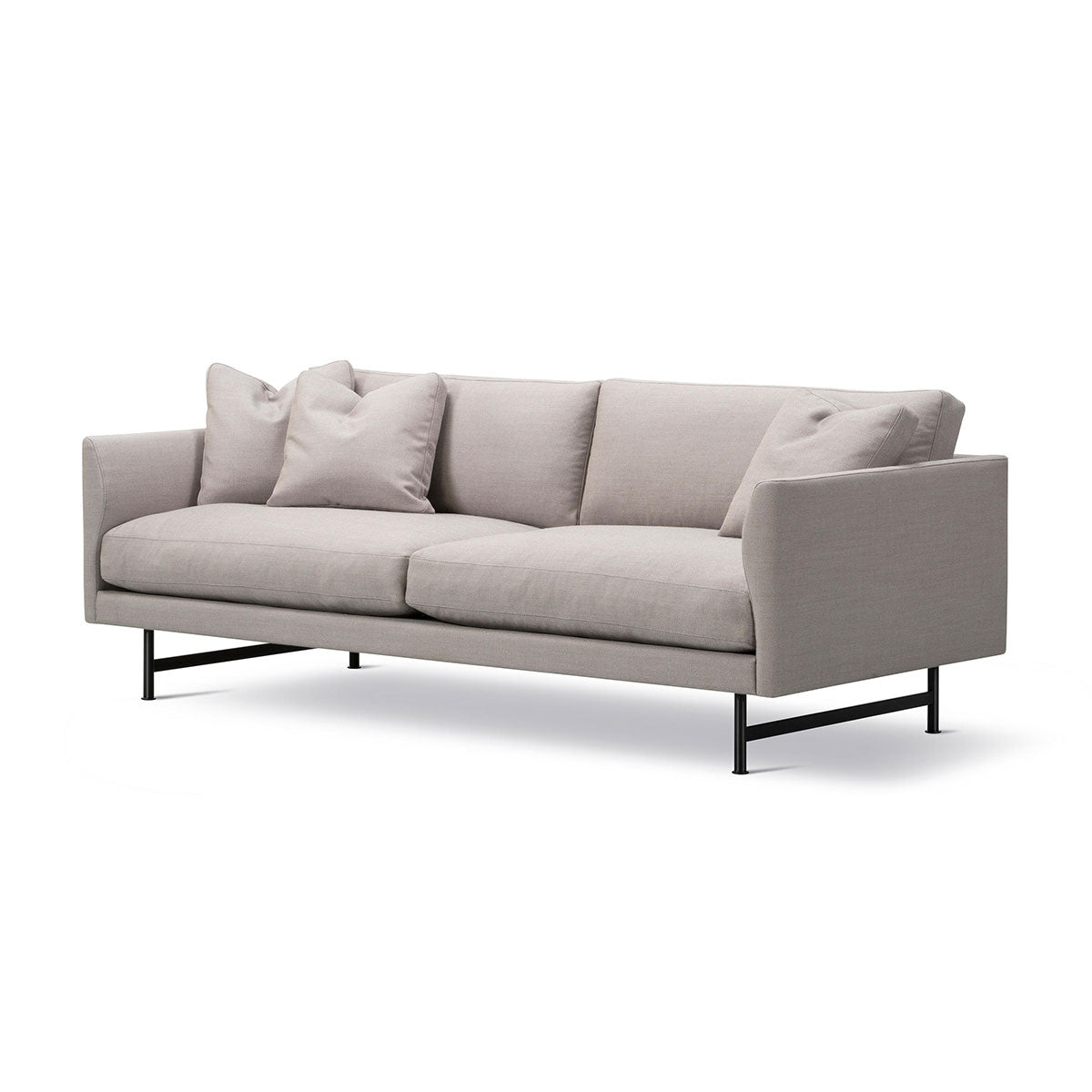 Calmo 2 Seat Sofa | Pearl Grey Ruskin 10 Upholstery