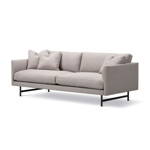 Calmo 2 Seat Sofa | Pearl Grey Ruskin 10 Upholstery