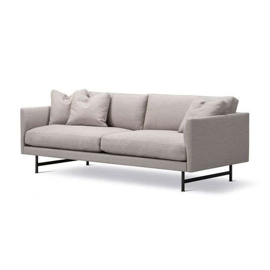 Calmo 2 Seat Sofa | Pearl Grey Ruskin 10 Upholstery