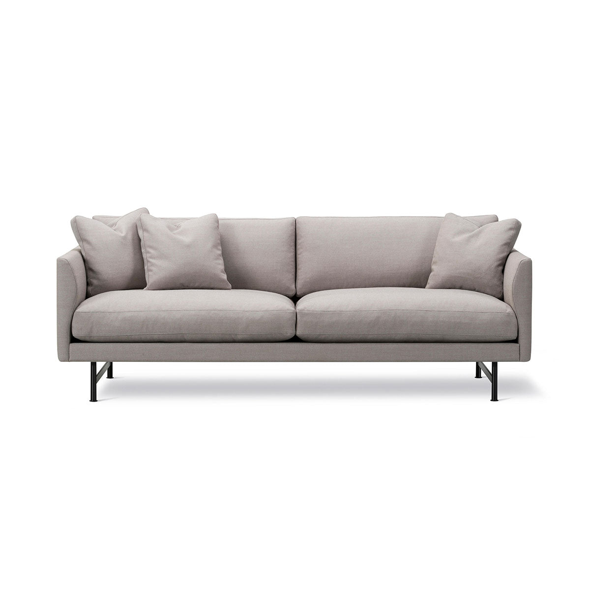 Calmo 2 Seat Sofa | Pearl Grey Ruskin 10 Upholstery