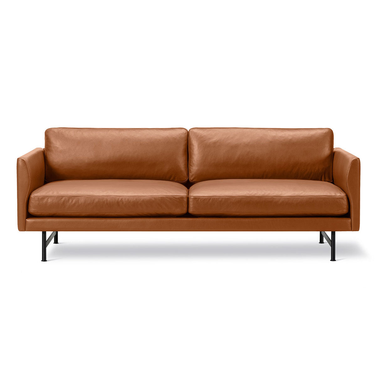 Calmo 2 Seat Sofa | Cognac 72 Premium Leather