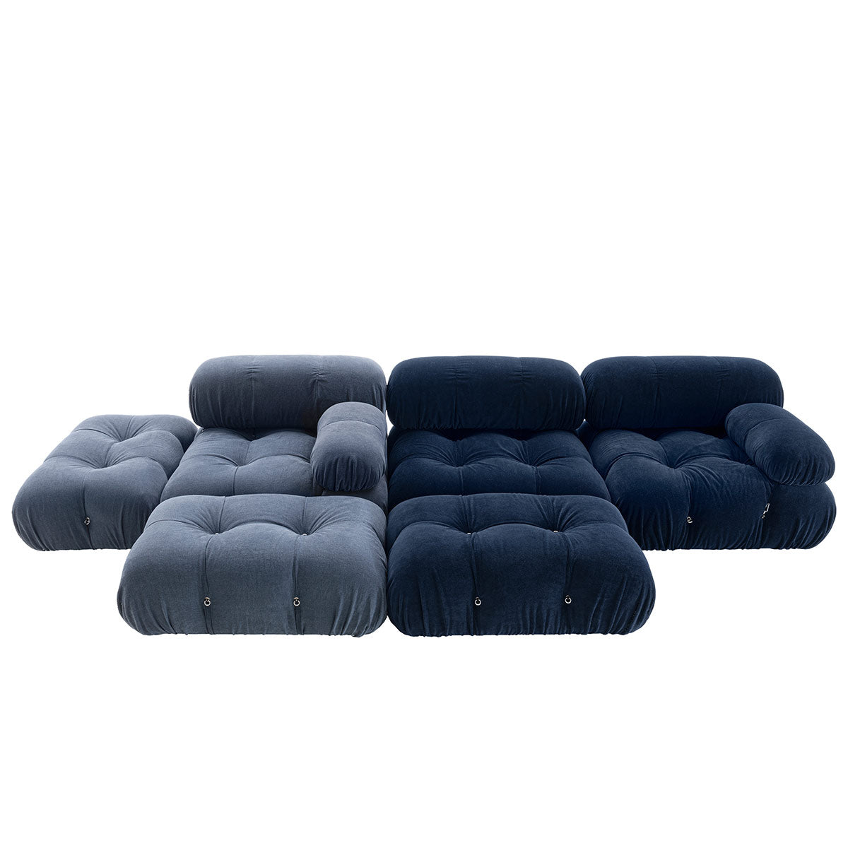 Camaleonda Modular Sofa | Grey Bormio Fabric Upholstery