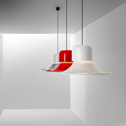 Campana Pendant Light | All White Grey