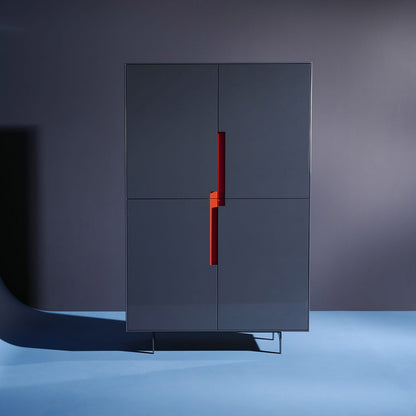 Canvas Cabinet | Steel Blue Body and Legs