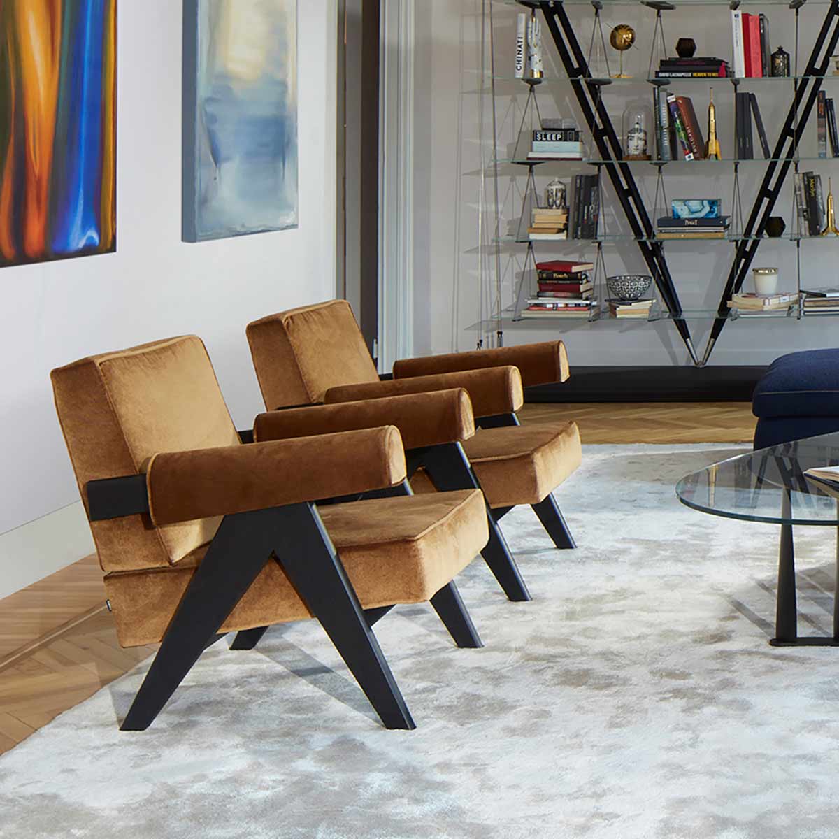 Capitol Complex Lounge Chair | Naturale 13Z360 Leather