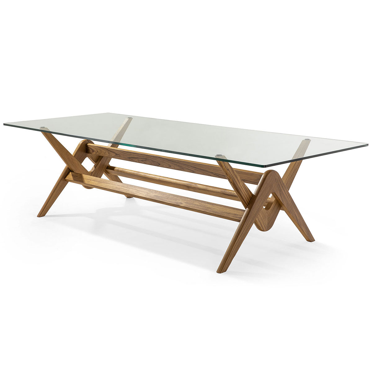 Capitol Complex Table | Glass Top 1100mm Depth