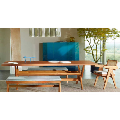 Capitol Complex Table | Natural Oak Top 1300mm Depth