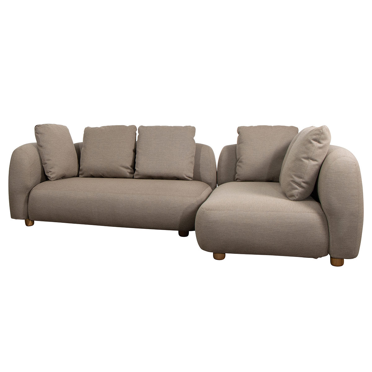 Capture Corner Sofa | Taupe Caneline Air Touch Upholstery