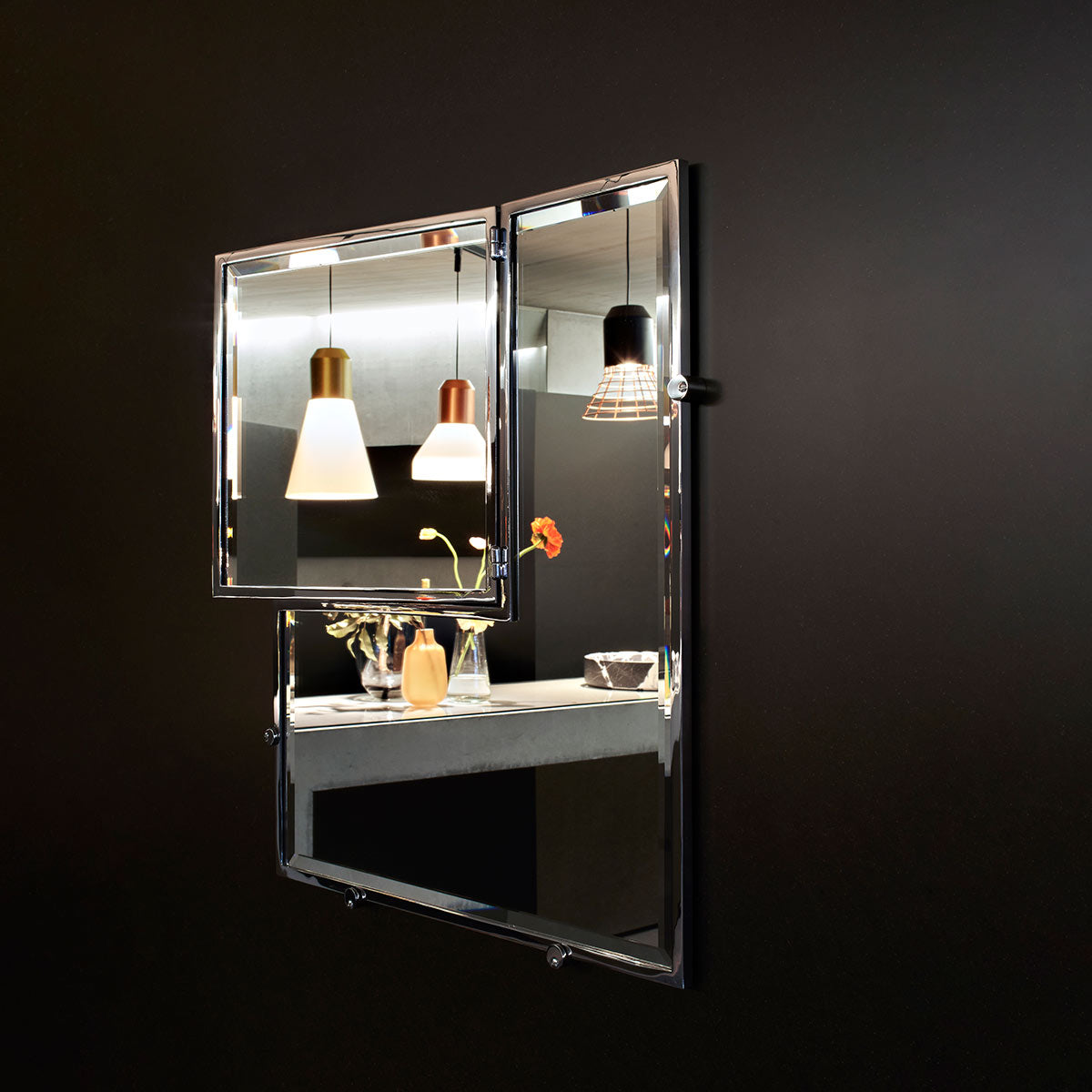 Eileen Gray Castellar Mirror | Chrome Frame