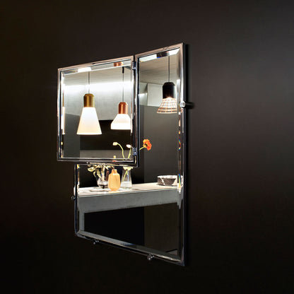 Eileen Gray Castellar Mirror | Chrome Frame