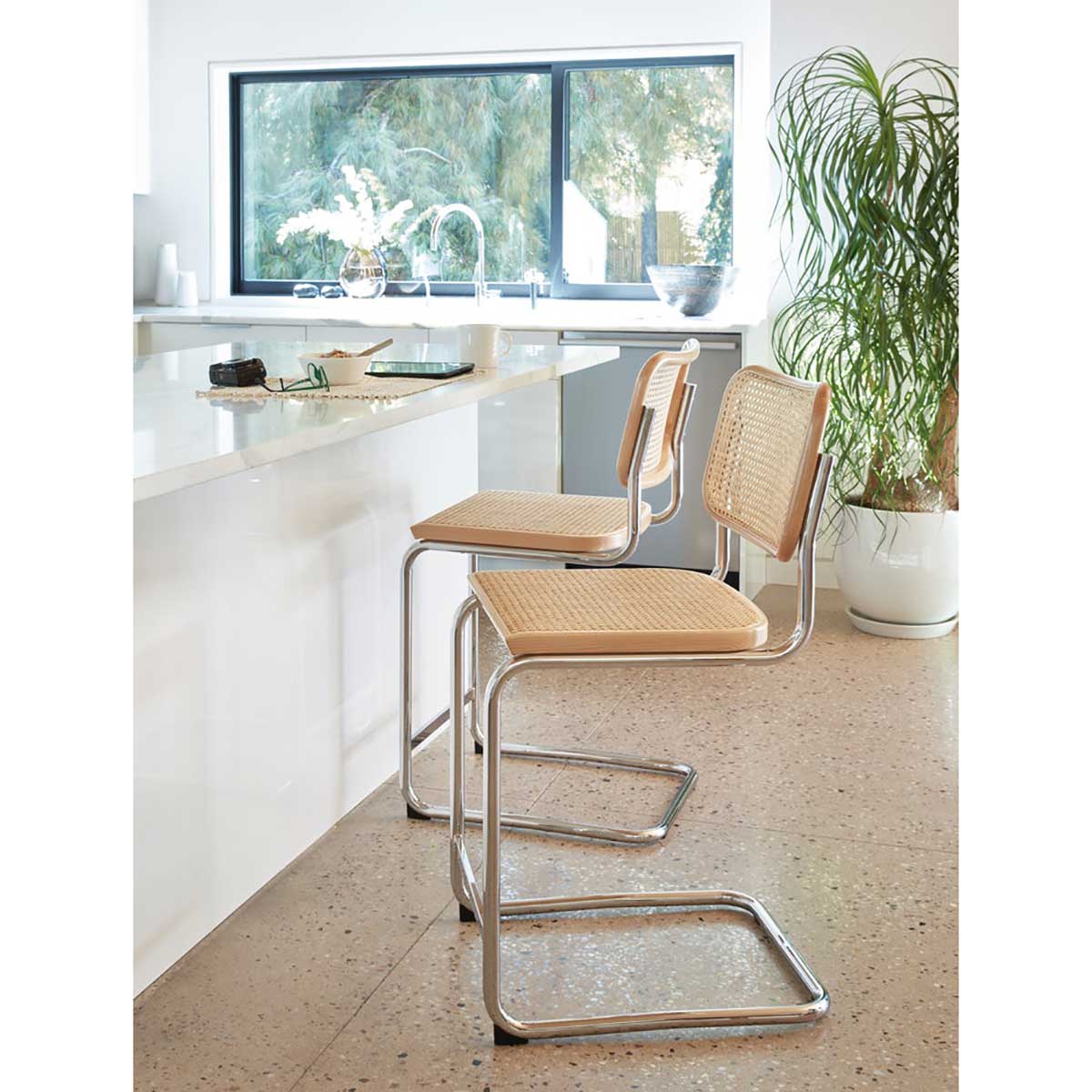 Cesca Counter Stool | Natural Beech with Natural Cane