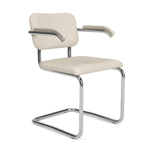 Cesca Arm Chair Upholstered | Cloud Puff Fabric Upholstery