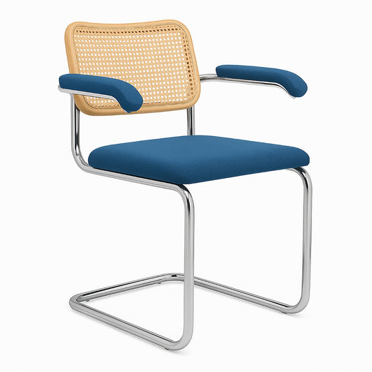 Cesca Chair Upholstered Seat | Blue Divina 742 Seat