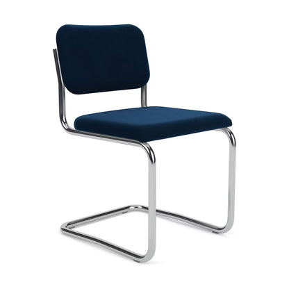 Cesca Side Chair Upholstered | Aviator Knoll Velvet Upholstery