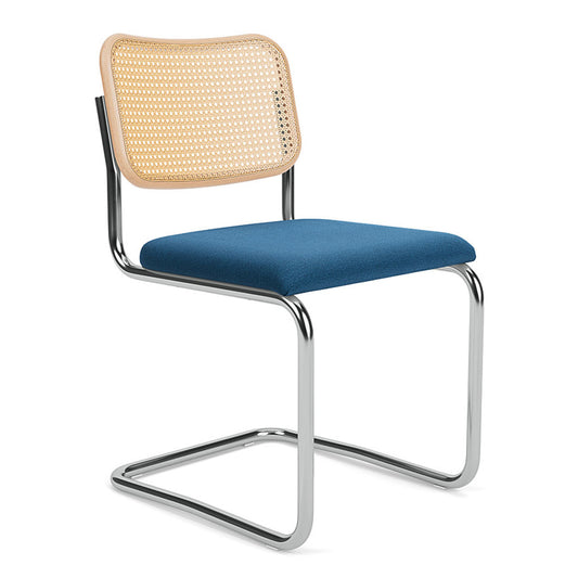 Cesca Chair Upholstered Seat | Blue Divina 742 Seat