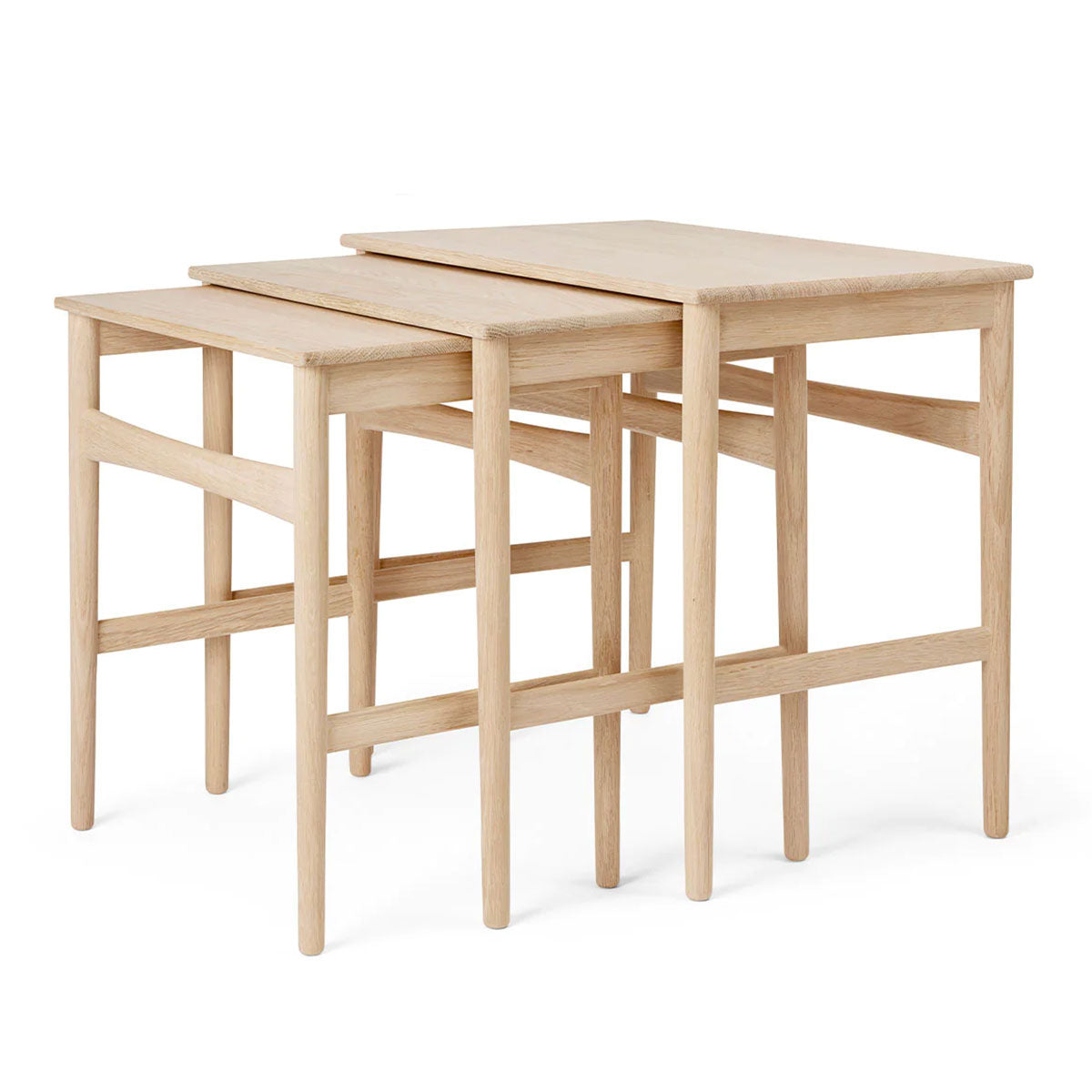 CH004 Nesting Tables | Oak Soaped Top