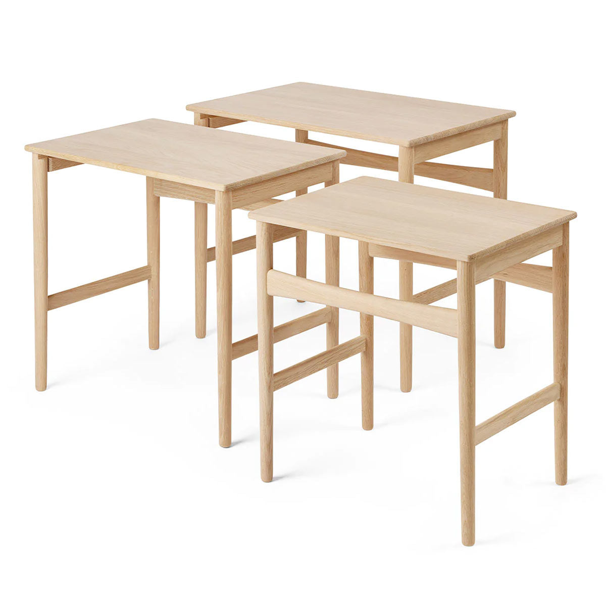 CH004 Nesting Tables | Oak Soaped Top