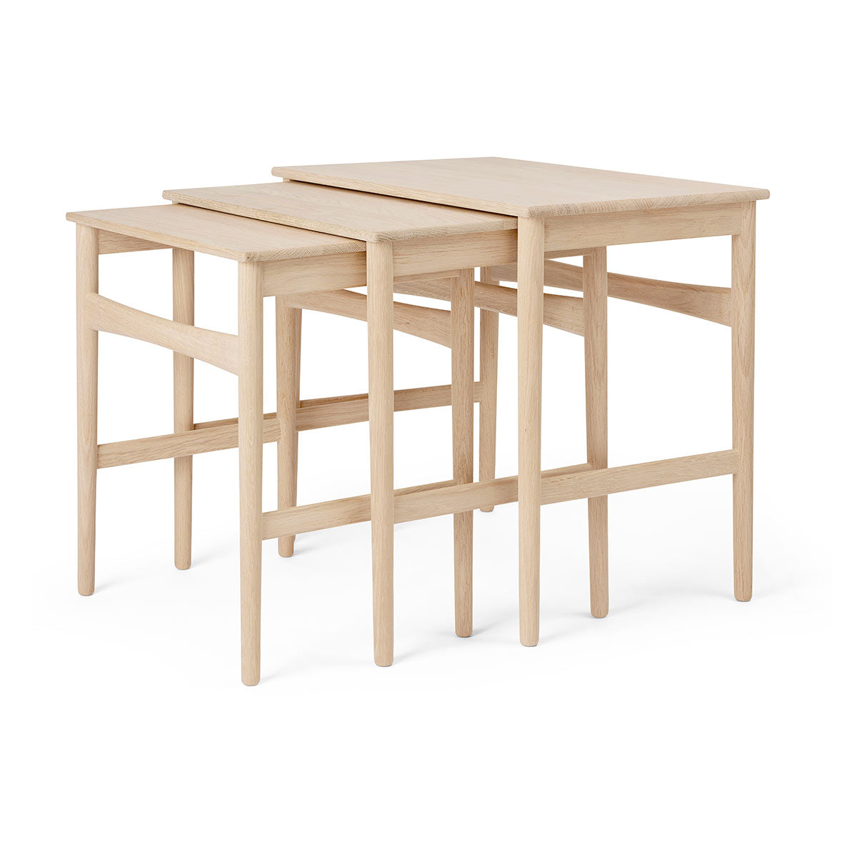CH004 Nesting Tables | Oak Soaped Top