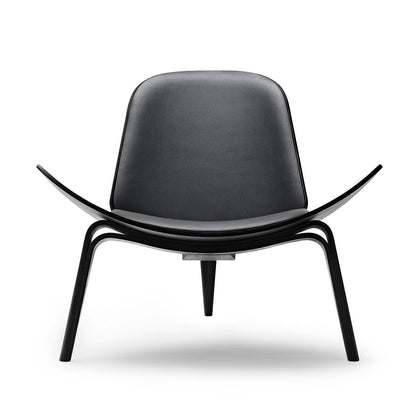 CH07 Shell Chair | Leather Thor 301 Black