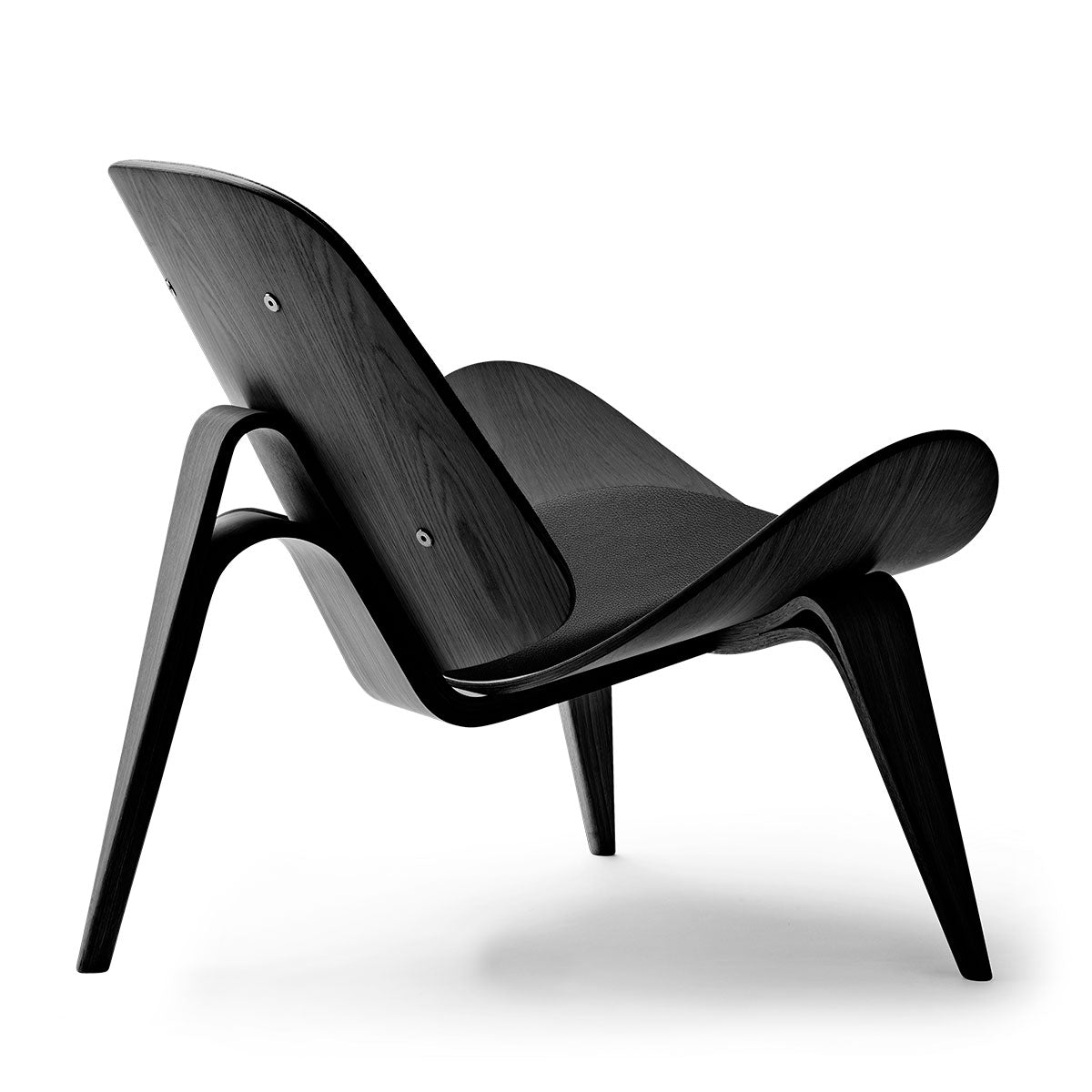 CH07 Shell Chair | Leather Thor 301 Black