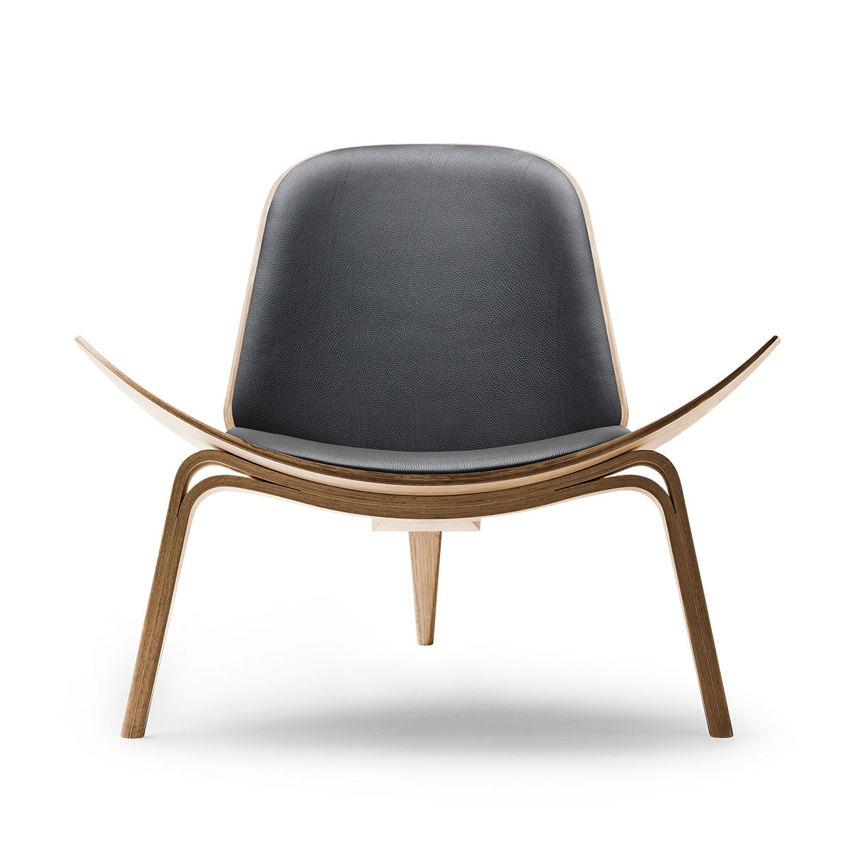 CH07 Shell Chair | Leather Thor 301 Black