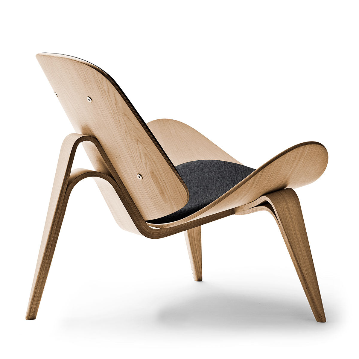CH07 Shell Chair | Leather Thor 301 Black