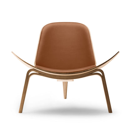 CH07 Shell Chair | Leather Thor 307 Cognac