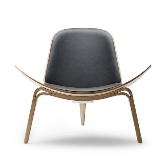 CH07 Shell Chair | Leather Thor 301 Black
